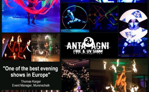 Anta Agni Fire and UV Light Show Events Clients