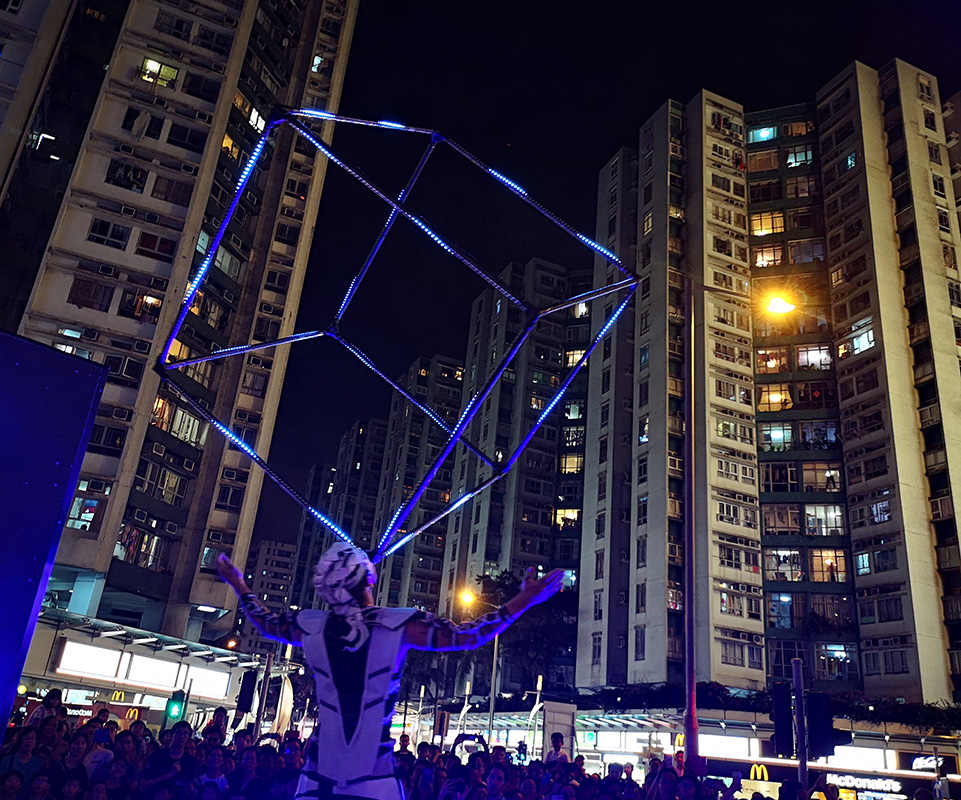 LED Cube Juggler - Hong Kong Show