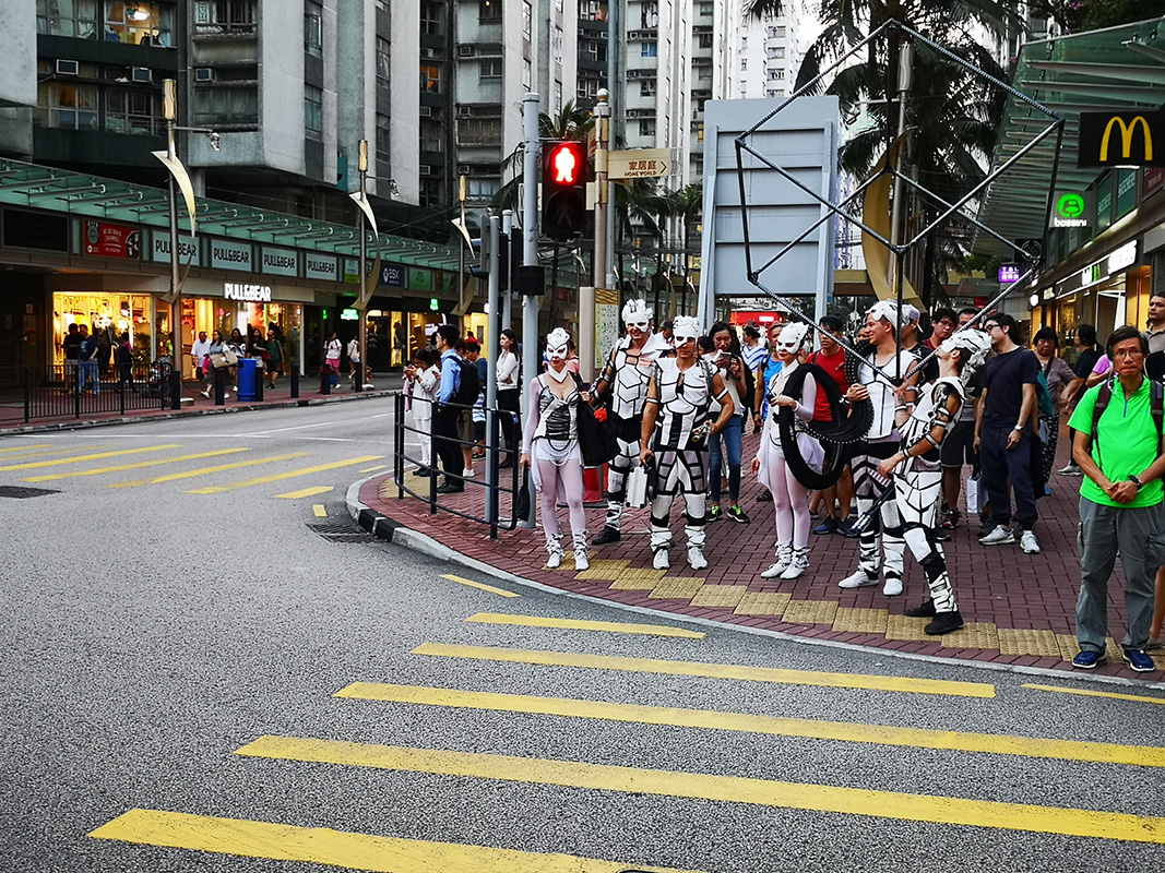 Light Show - Anta Agni - Walking Streets in Costumes - Hong Kong