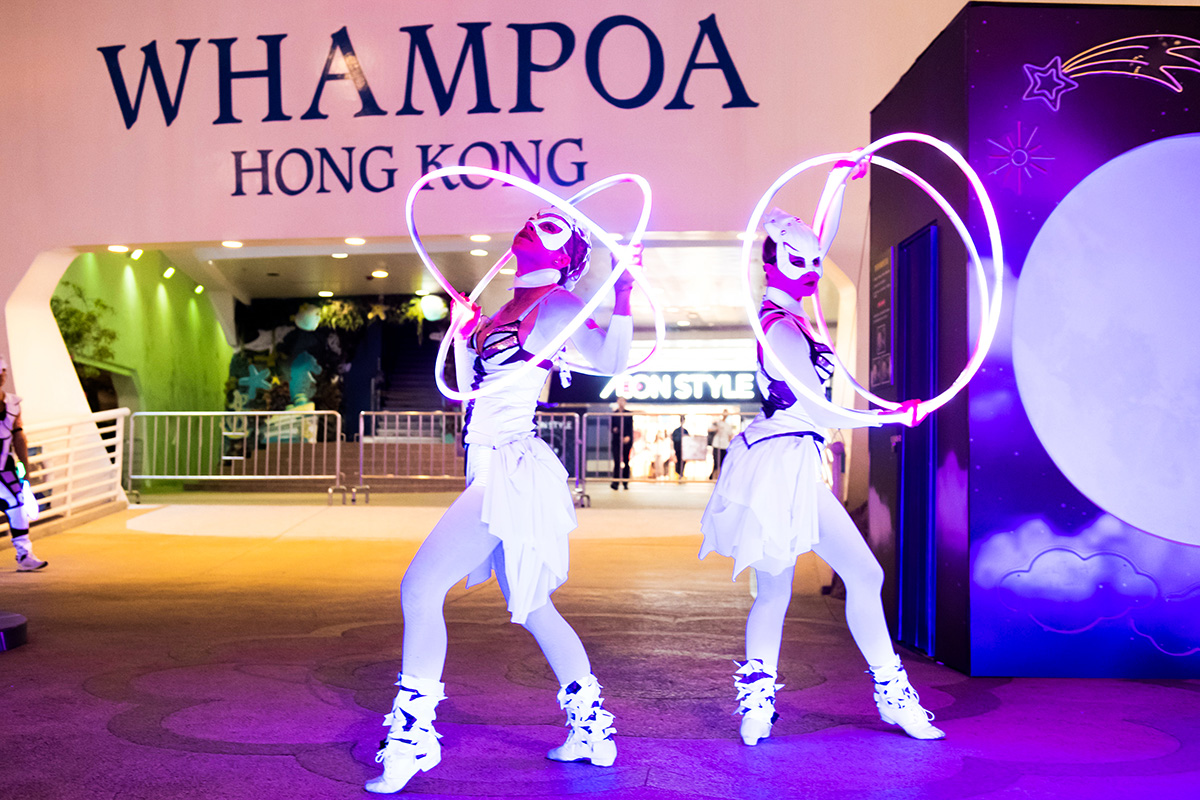 LED Hula Hoop Performers Light Shows