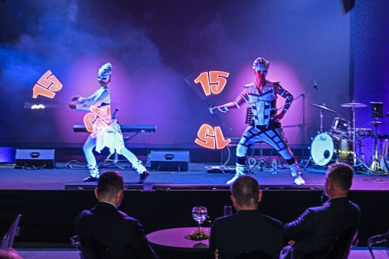 Youtube logo and picture - Visual Pixel Poi spinning - Anta Agni UV light and Fire Show dancers